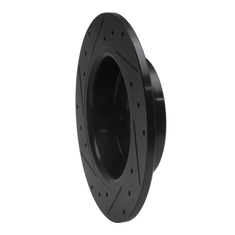 Alfa Romeo 166 Brake Rotor (1) - Rear Right - R1 Concepts - Drilled & Slotted - Black - `99-`07